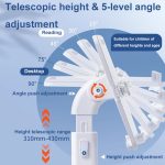 Multifunktionales, einziehbares und winkelverstellbares Lesebücherregal für Kinder, White Basic, Pink Basic, Blue Basic, White Upgrade, Pink Upgrade, Blue Upgrade – Bild 4