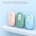 Wiederaufladbare beleuchtete, leise kabellose Maus, 2.4G Pink, 2.4G Blue, 2.4G Green, 2.4G+Bluetooth Pink, 2.4G+Bluetooth Blue, 2.4G+Bluetooth Green – Bild 2
