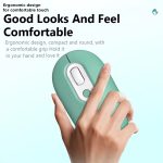 Wiederaufladbare beleuchtete, leise kabellose Maus, 2.4G Pink, 2.4G Blue, 2.4G Green, 2.4G+Bluetooth Pink, 2.4G+Bluetooth Blue, 2.4G+Bluetooth Green – Bild 4