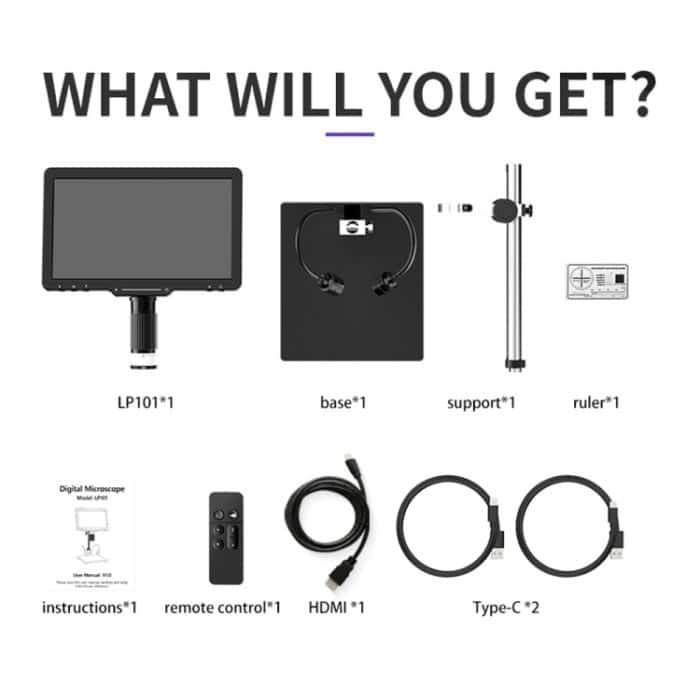 10,1-Zoll-Bildschirmreparatur-Digital-Elektronenmikroskop – Bild 16