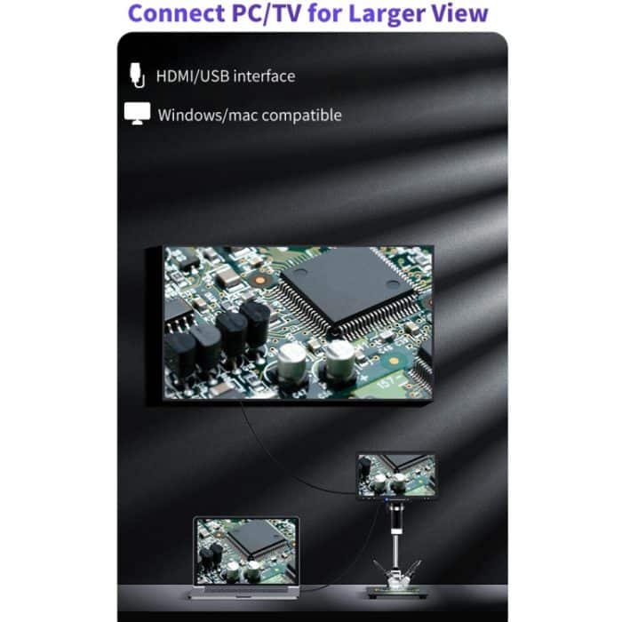 10,1-Zoll-Bildschirmreparatur-Digital-Elektronenmikroskop – Bild 7