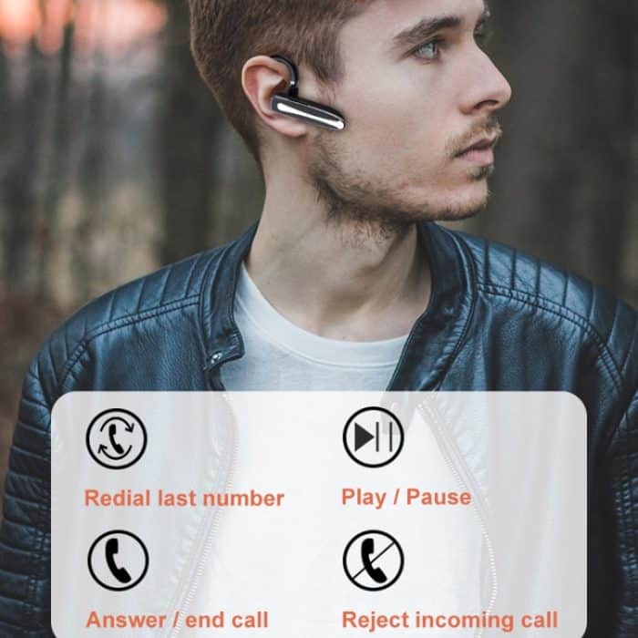 Bluetooth-Kopfhörer mit Digitalanzeige, Ladefach, kabelloser Kopfhörer zur Geräuschunterdrückung im Auto, 530-1 with Charging Box – Bild 11