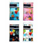 137x183cm Happy Birthday PET Aluminiumfolie Tischdecken Einweg wasserdichte Party dekorative Tischdecke, English White Balloon, English Black Balloon, English Pink Balloon, Spanish Pink Star, Spanish Gold Star, Spanish Rose Star – Bild 6