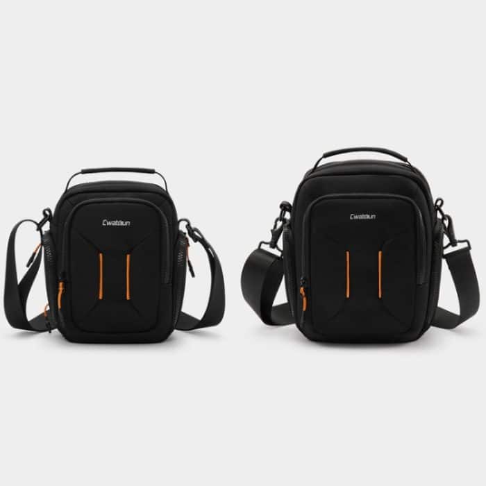 Cwatcun D140 Schulter-/Crossbody-Kamera-Aufbewahrungstasche, stoßfest, sturzsicher, kleine Freizeittasche für den Außenbereich, Small Black, Large Black – Bild 3