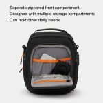 Cwatcun D140 Schulter-/Crossbody-Kamera-Aufbewahrungstasche, stoßfest, sturzsicher, kleine Freizeittasche für den Außenbereich, Small Black, Large Black – Bild 4