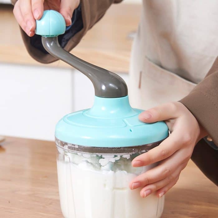 Home Backen Creme Whipper Küche Halbautomatische Hand Ei Schneebesen Mischen Stick – Bild 10