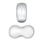 Coole Silikon-Handgelenkauflage für die Tastatur, Mauspad lindert die Ermüdung des Handgelenks., Small Transparent, Small Transparent Gray, Small Green, Large Transparent, Large Transparent Gray, Large Green