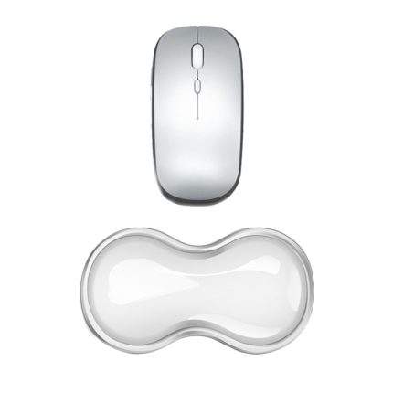 Coole Silikon-Handgelenkauflage für die Tastatur, Mauspad lindert die Ermüdung des Handgelenks., Small Transparent, Small Transparent Gray, Small Green, Large Transparent, Large Transparent Gray, Large Green