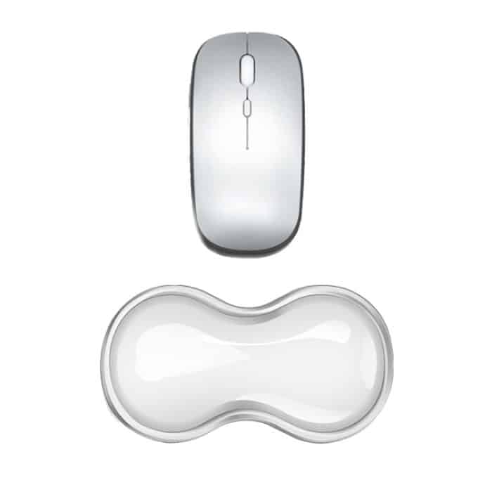 TBD0605260701.jpg Coole Silikon-Handgelenkauflage für die Tastatur, Mauspad lindert die Ermüdung des Handgelenks., Small Transparent, Small Transparent Gray, Small Green, Large Transparent, Large Transparent Gray, Large Green – Bild 1