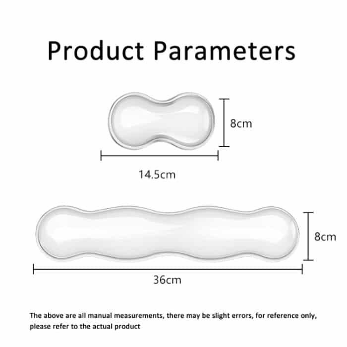 Coole Silikon-Handgelenkauflage für die Tastatur, Mauspad lindert die Ermüdung des Handgelenks., Small Transparent, Small Transparent Gray, Small Green, Large Transparent, Large Transparent Gray, Large Green – Bild 9