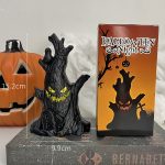 Halloween Geist Gesicht Baumstumpf Laterne LED Kerze Lichter Dekoration Urlaub Ambiente Ornament – Bild 6