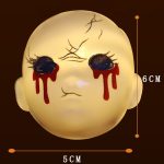 LED Halloween Dekoration Atmosphäre Layout Ghost Face Light String, 1.5m 10 LEDs Always On, 3m 20 LEDs Flashing, 6m 40 LEDs Flashing – Bild 5