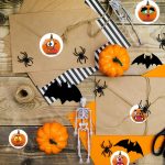 25mm Halloween Party Favors Label Aufkleber DIY Dekorative Etiketten Nette Lächeln Kürbis Dichtung Aufkleber, 500pcs/ Roll – Bild 5