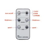 6-Tasten-Einzelfarb-DC-Controller-Infrarot-Dimmlicht mit LED-Controller – Bild 3