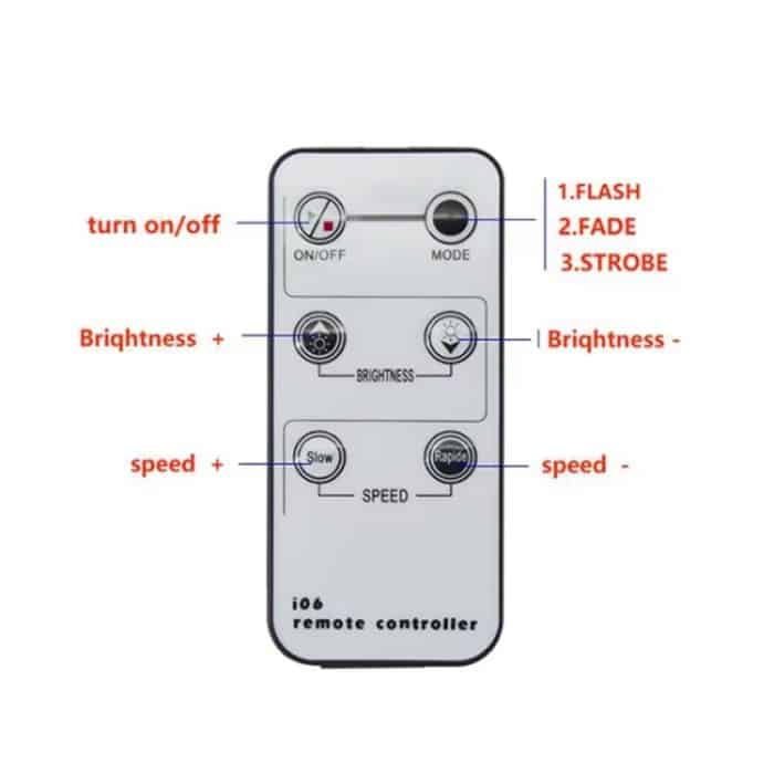 6-Tasten-Einzelfarb-DC-Controller-Infrarot-Dimmlicht mit LED-Controller – Bild 3
