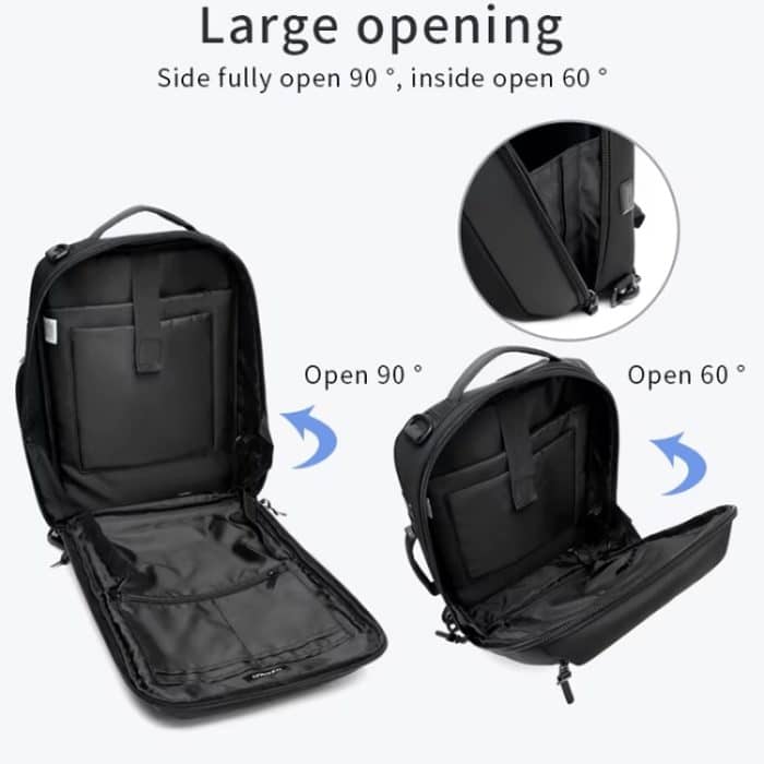 Ozuko Business Laptop USB Rucksack Männer Schultasche – Bild 6