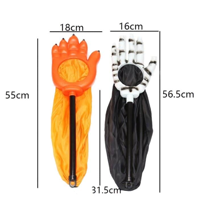 Halloween Palm Candy Bag Kürbis Schädel Betteltaschen – Bild 3