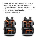 Cwatcun D132 DSLR-Kamera-Rucksack, Hartschalen-Crashproof, wasserdicht, Dekompressions-Schulter-Fototasche, 1st Generation Large Black, 2nd Generation Large Black – Bild 3
