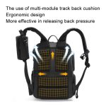 Cwatcun D132 DSLR-Kamera-Rucksack, Hartschalen-Crashproof, wasserdicht, Dekompressions-Schulter-Fototasche, 1st Generation Large Black, 2nd Generation Large Black – Bild 4