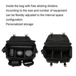 Cwatcun D142 Vintage Kameratasche, Schultertasche, Messenger Bag, Kamera, digitale Aufbewahrungstasche, Small Black, Medium Black, Large Black – Bild 5