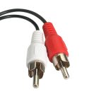 Audiokabel 3,5 mm Buchse auf 2 RCA Doppellotuskopf-Lautsprecheranschlusskabel, 3.5mm Female To 2 RCA – Bild 4