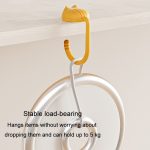 Abnehmbarer Kleiderbügelhaken für den Schreibtisch, ohne Lochung, für Schultaschen von Schülern – Bild 7