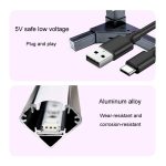 5V Bluetooth Wand Ecke Umgebungs Licht APP Fernbedienung Schlafzimmer Stehlampe, 1.42m – Bild 4