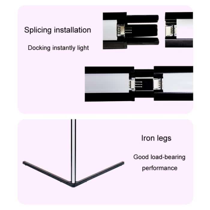 5V Bluetooth Wand Ecke Umgebungs Licht APP Fernbedienung Schlafzimmer Stehlampe, 1.42m – Bild 5