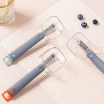 Küche Edelstahl Langen Griff Einzel Köpfe Gemüse Und Obst Schäler – Bild 2