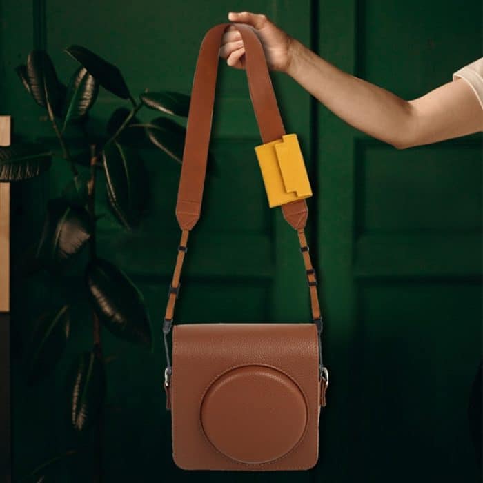 Universeller Schultergurt aus PU-Leder für SLR-Kameras mit Kartenhalter – Bild 6