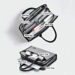 Baona BN-I009 14-Zoll-Laptoptasche mit großer Kapazität, stoßdämpfend und verschleißfest – Bild 3