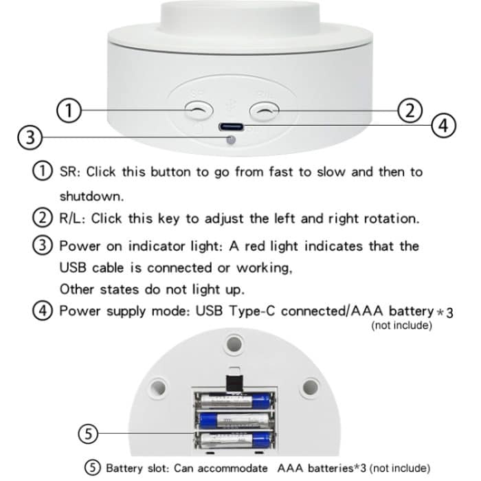 Intelligentes elektrisches Karussell mit 360 Grad rotierender Scheibe, Live-Shooting-Video-Requisiten – Bild 9