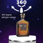 Intelligentes, buntes Licht, elektrische Geschwindigkeitsregelung, runder, um 360 Grad drehbarer Platten-Anzeigetisch, White Plug-in, White Charging – Bild 3