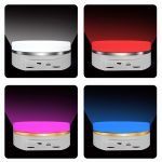 Intelligentes, buntes Licht, elektrische Geschwindigkeitsregelung, runder, um 360 Grad drehbarer Platten-Anzeigetisch, White Plug-in, White Charging – Bild 6