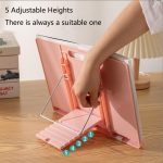 Leseständer für Schüler, Schreibtisch, verstellbar, Buchhalter, zusammenklappbarer Tablet-Ständer – Bild 5