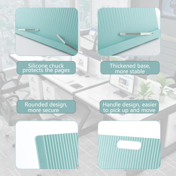 Leseständer für Schüler, Schreibtisch, verstellbar, Buchhalter, zusammenklappbarer Tablet-Ständer – Bild 7