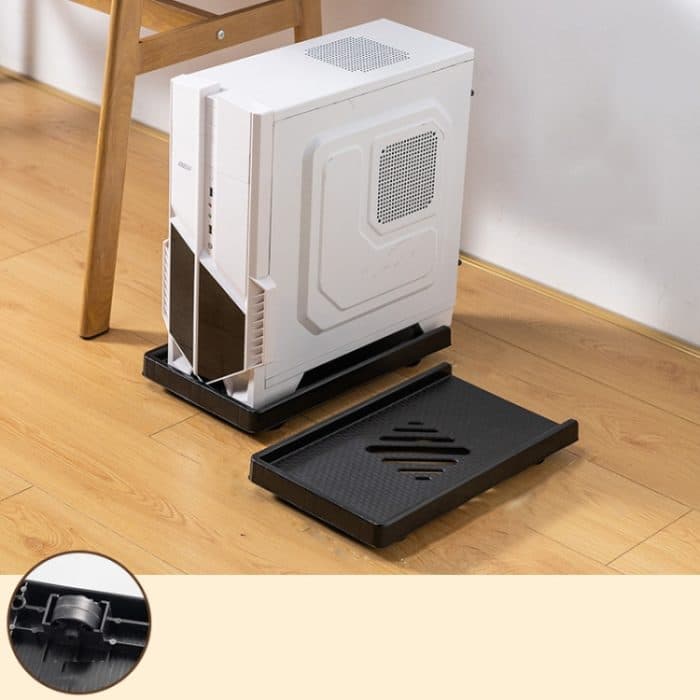 TBD0605329301.jpg Computer-Host-Halterung, Desktop-Chassis, mobiles Tablett, Erhöhungsgestell mit Riemenscheibe, Straight Wheel, Universal Wheel, Universal Wheel + Straight Wheel – Bild 1