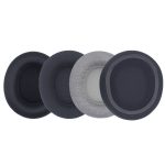 1 paar Für SteelSeries Arctis Nova 3 / 5 / 7 / Pro Verdrahtete Kopfhörer Schwamm Abdeckung, Black Leather, Black Pattern, Gray Net – Bild 2