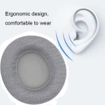 1 paar Für SteelSeries Arctis Nova 3 / 5 / 7 / Pro Verdrahtete Kopfhörer Schwamm Abdeckung, Black Leather, Black Pattern, Gray Net – Bild 4