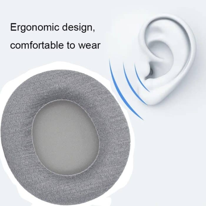 1 paar Für SteelSeries Arctis Nova 3 / 5 / 7 / Pro Verdrahtete Kopfhörer Schwamm Abdeckung, Black Leather, Black Pattern, Gray Net – Bild 4