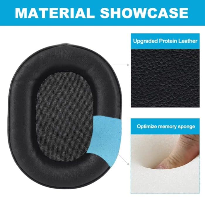 1 paar Kopfhörer-Lederschwamm-Abdeckung für CORSAIR HS55 / HS55 PRO / HS65, For HS55/HS55 PRO/HS65(Black), For HS55/HS55 PRO/HS65(Gray) – Bild 4