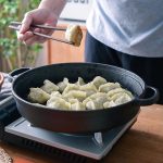 Gusseisen Kochtopf Wok Antihaft-Bratpfanne Restaurant Küche Pfanne Camping Herd, 22cm, 25cm, 29cm, 31cm, 33cm – Bild 2