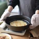 Gusseisen Kochtopf Wok Antihaft-Bratpfanne Restaurant Küche Pfanne Camping Herd, 22cm, 25cm, 29cm, 31cm, 33cm – Bild 9