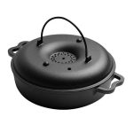 Gusseisen Sukiyaki Schmorbraten Süßkartoffel Topf Runde Grill Grill Pfanne Mit Deckel Truthahn Bräter, 22cm, 25cm, 28cm