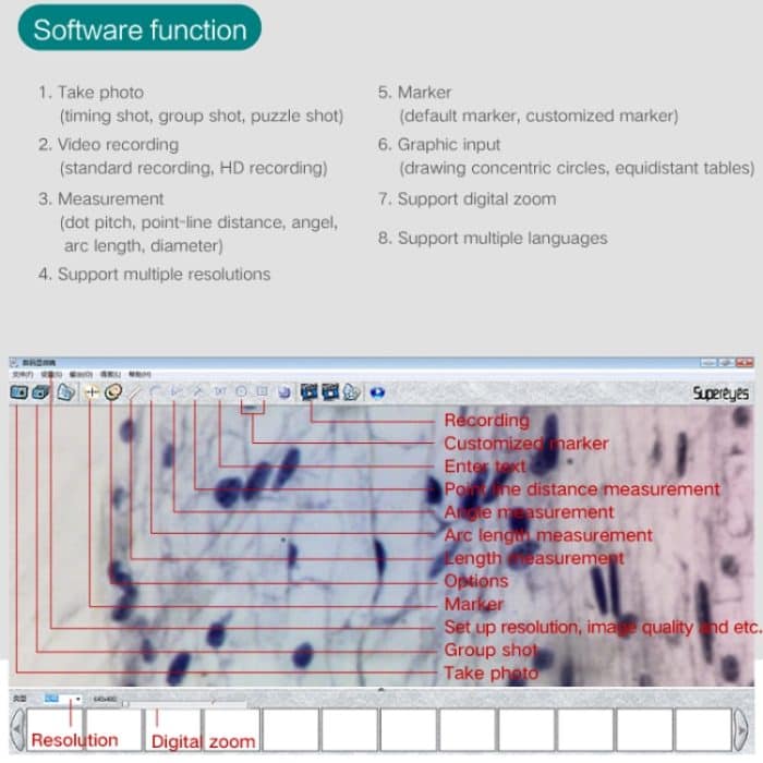 Supereyes 500x HD USB-Elektronenmikroskop zur Reparatur von Leiterplatten – Bild 8