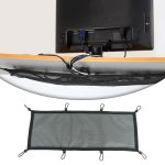 Tischunterseite mit Steckdose, versteckter Organizer, Netztasche, 68 x 24cm – Bild 2