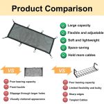 Tischunterseite mit Steckdose, versteckter Organizer, Netztasche, 68 x 24cm – Bild 4