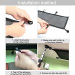 Tischunterseite mit Steckdose, versteckter Organizer, Netztasche, 68 x 24cm – Bild 8