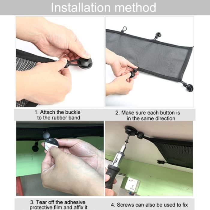 Tischunterseite mit Steckdose, versteckter Organizer, Netztasche, 68 x 24cm – Bild 8