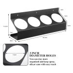 Wandmontierter Sprühdosenhalter aus Metall mit 4 Dosen Fassungsvermögen für die Lagerung in Garagen, geschlossenen Anhängern, Werkstätten und Arbeitsbereichen, YH001 – Bild 3